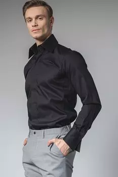 Рубашка стандартного кроя Karl Lagerfeld, черный