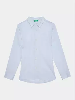 Рубашка стандартного кроя United Colors Of Benetton, голубой