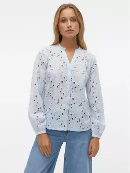 Рубашка стандартного кроя Vero Moda, синий