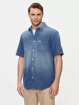 Рубашка стандартного кроя Wrangler, синий