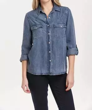 Рубашка Star Independence Western синего цвета DEAR JOHN DENIM