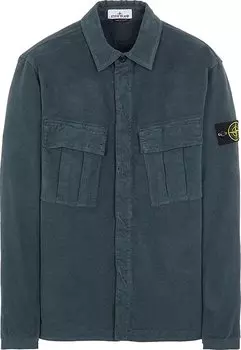 Рубашка Stone Island Overshirt 'Light Blue', синий