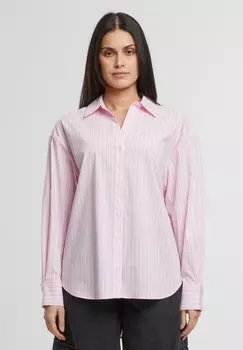 Рубашка STRIPED Urban Classics, фуксия