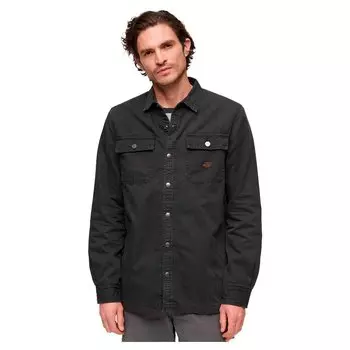 Рубашка Superdry Canvas Workwear, черный