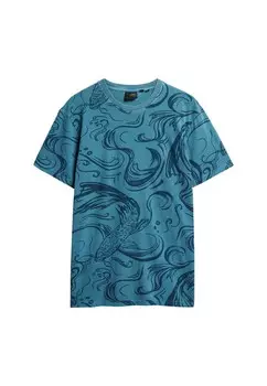 Рубашка Superdry, цвет Navy/Sapphire
