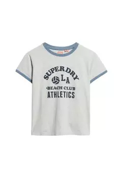 Рубашка Superdry, пятнистый серый
