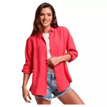 Рубашка Superdry Studios Casual Linen, розовый