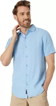 Рубашка Superdry Studios Casual Linen Short Sleeve Shirt, цвет Seafoam Blue