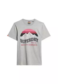Рубашка Superdry, светло-серый