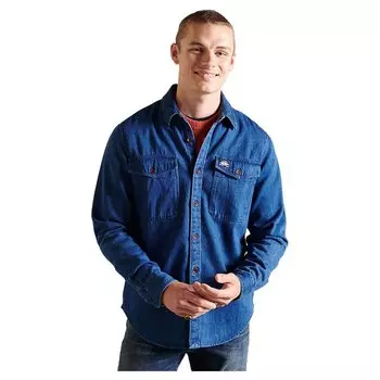 Рубашка Superdry Varsity Arch Mono, синий