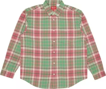 Рубашка Supreme Plaid Flannel Shirt 'Pink', розовый
