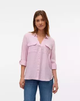 Рубашка светло-розовая Vero Moda