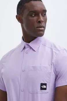Рубашка The North Face, фиолетовый