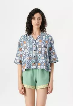 Рубашка TILEBLOOM DAD CROP Quiksilver, фуксия
