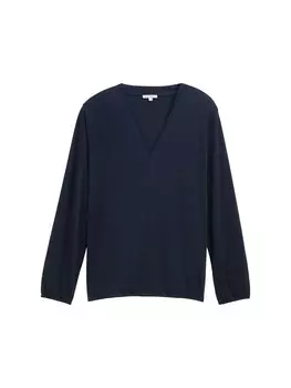 Рубашка Tom Tailor Women +, темно-синий