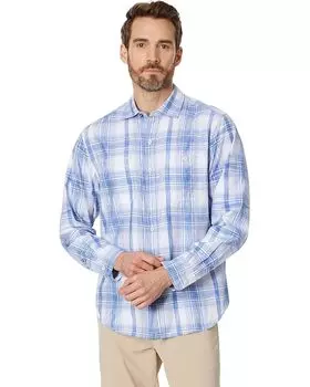 Рубашка Tommy Bahama Tortola Blue Sand Check, цвет Cobalt Sea