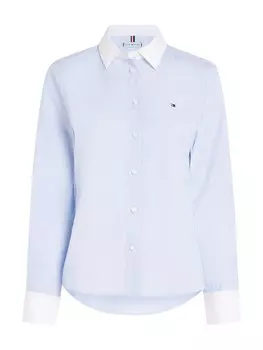 Рубашка TOMMY HILFIGER Blouse, светло-синий