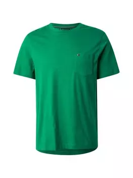Рубашка TOMMY HILFIGER Essential, зеленый