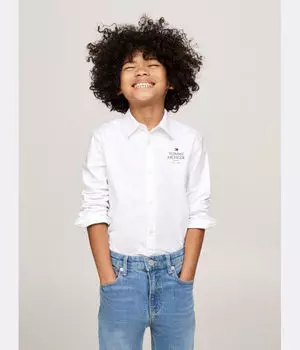 Рубашка Tommy Hilfiger Regular Fit, белый