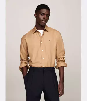 Рубашка Tommy Hilfiger Regular Fit, бежевый