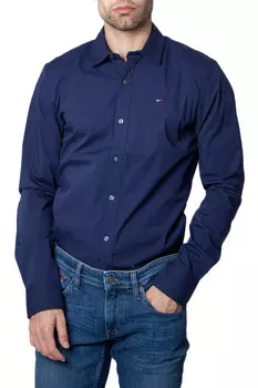 Рубашка Tommy Hilfiger с логотипом, синий
