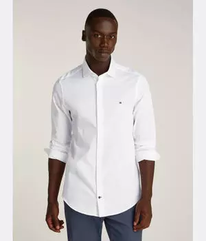 Рубашка Tommy Hilfiger Slim Fit, белый
