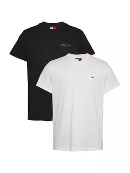 Рубашка Tommy Jeans, черный/белый