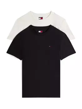 Рубашка Tommy Jeans, черный/белый