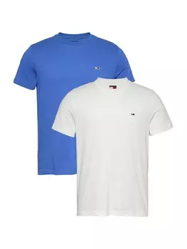 Рубашка Tommy Jeans, цвет Azure/White