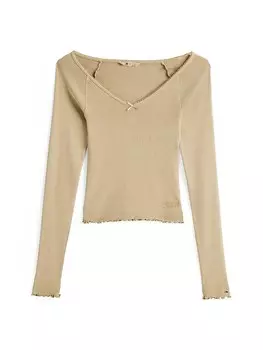 Рубашка Tommy Jeans, цвет Cappuccino