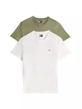Рубашка Tommy Jeans, цвет Green/White