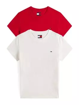 Рубашка Tommy Jeans, цвет Red/White