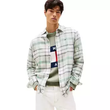 Рубашка Tommy Jeans DM0DM22024 Regular Fit, бежевый