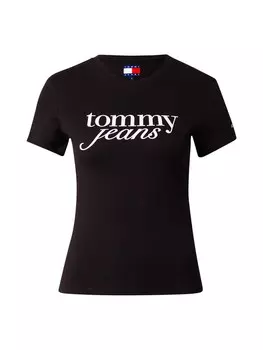 Рубашка Tommy Jeans Essential, черный