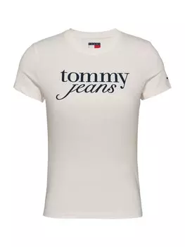 Рубашка Tommy Jeans Essential, кремовый
