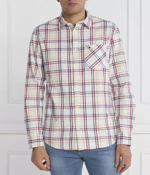 Рубашка Tommy Jeans Regular Fit, белый