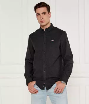 Рубашка Tommy Jeans Regular Fit, черный