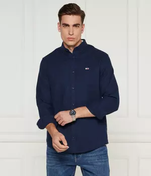 Рубашка Tommy Jeans Regular Fit, синий