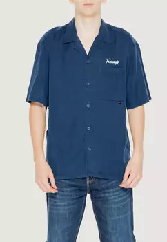 Рубашка Tommy Jeans с коротким рукавом, синий