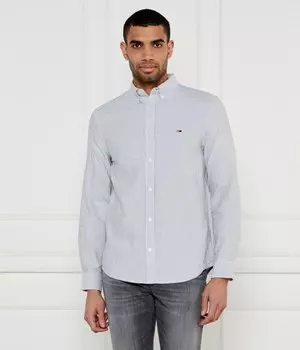 Рубашка Tommy Jeans Slim Fit, белый