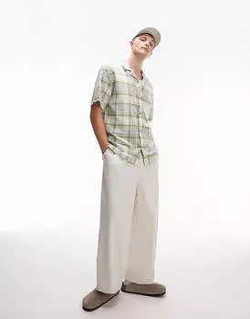 Рубашка Topman Check, зеленый