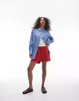 Рубашка Topshop – в синюю полоску
