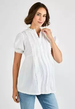 Рубашка TRIM PINTUCK JoJo Maman Bb, белый