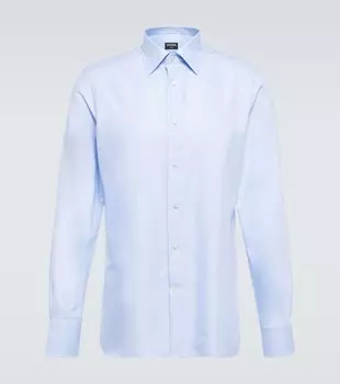 Рубашка Trofeo из хлопка Zegna, синий