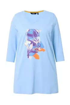 Рубашка Ulla Popken, цвет Blue/Navy