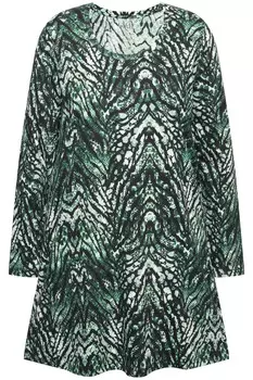 Рубашка Ulla Popken, цвет mottled green