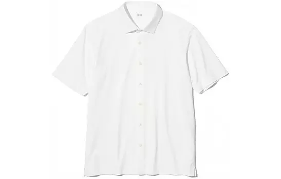 Рубашка унисекс белая Uniqlo, белый