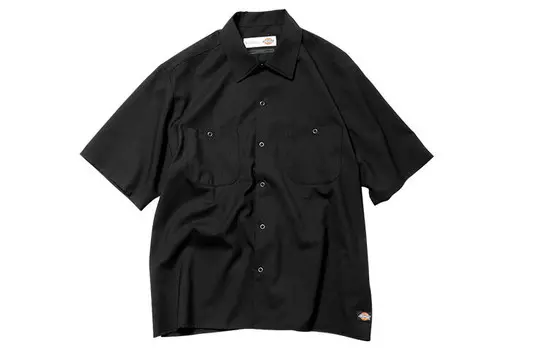 Рубашка унисекс черная Dickies, черный