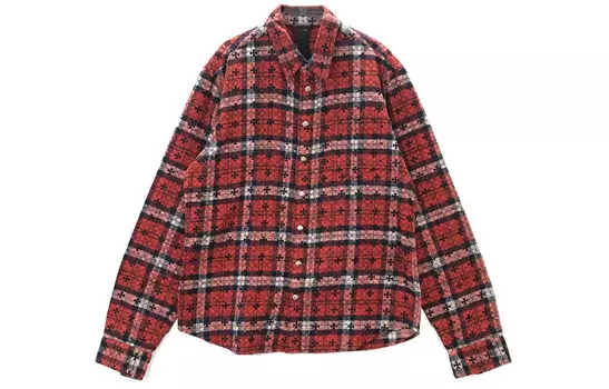 Рубашка унисекс красная Chrome Hearts, красный