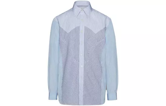 Рубашка унисекс синяя Maison Margiela, синий